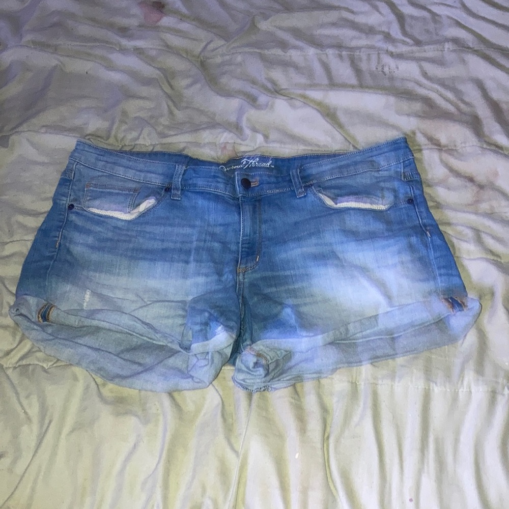 Denim shorts never worn